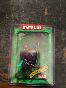 Spider-Man 2025 Topps Chrome Sapphire Marvel 101 GREEN SP /99