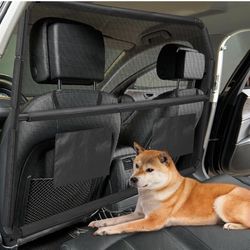 Brand New Dog Barricade For Car, Truck, SUV, Back Seat/Cargo Area Divider W/Mesh Netting