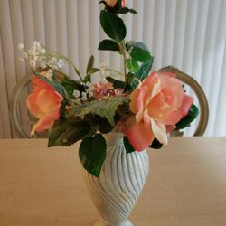Artificial Flowers With Vase 