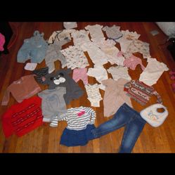 Item 1026 Mixed lot from various estate sales miscellaneous see all pics sorry not sure of sizes but ranging from newborn to 2T as shown  4LB mixed lo
