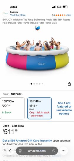 Swimming pool 18x48 family size