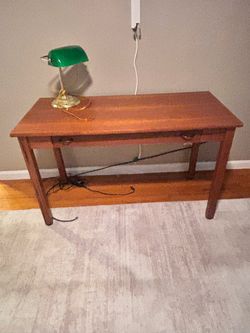 Wood writing desk