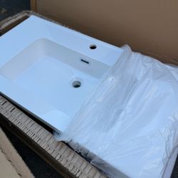 Brand New White Stone Sink