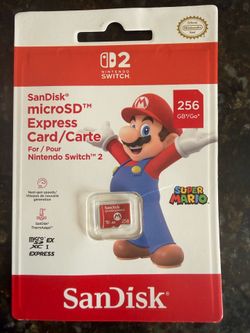 SanDisk microSD express card 256Gb for Nintendo Switch 2