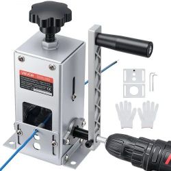 573*Manual Wire Stripper Machine, 1.5-30 mm, Copper Cable Stripper Tool, Hand Crank or Drill Powered Modes, Heavy-Duty Q235 Frame Wire Stripping Machi