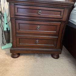 Two Wood Nightstands