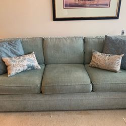 Furniture Sale: Couch, Rug, Chairs (4), Roll top Hutch, and Printer. Make Offer. Must Pickup By Tues 7/15