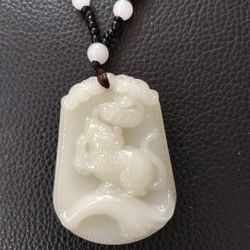 Jade pendant (with necklace)