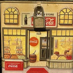 Coca Cola Tin 5” X 4.5” X 3” Metal. 