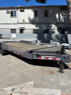 Iron Bull Flatbed Car Hauler Trailer