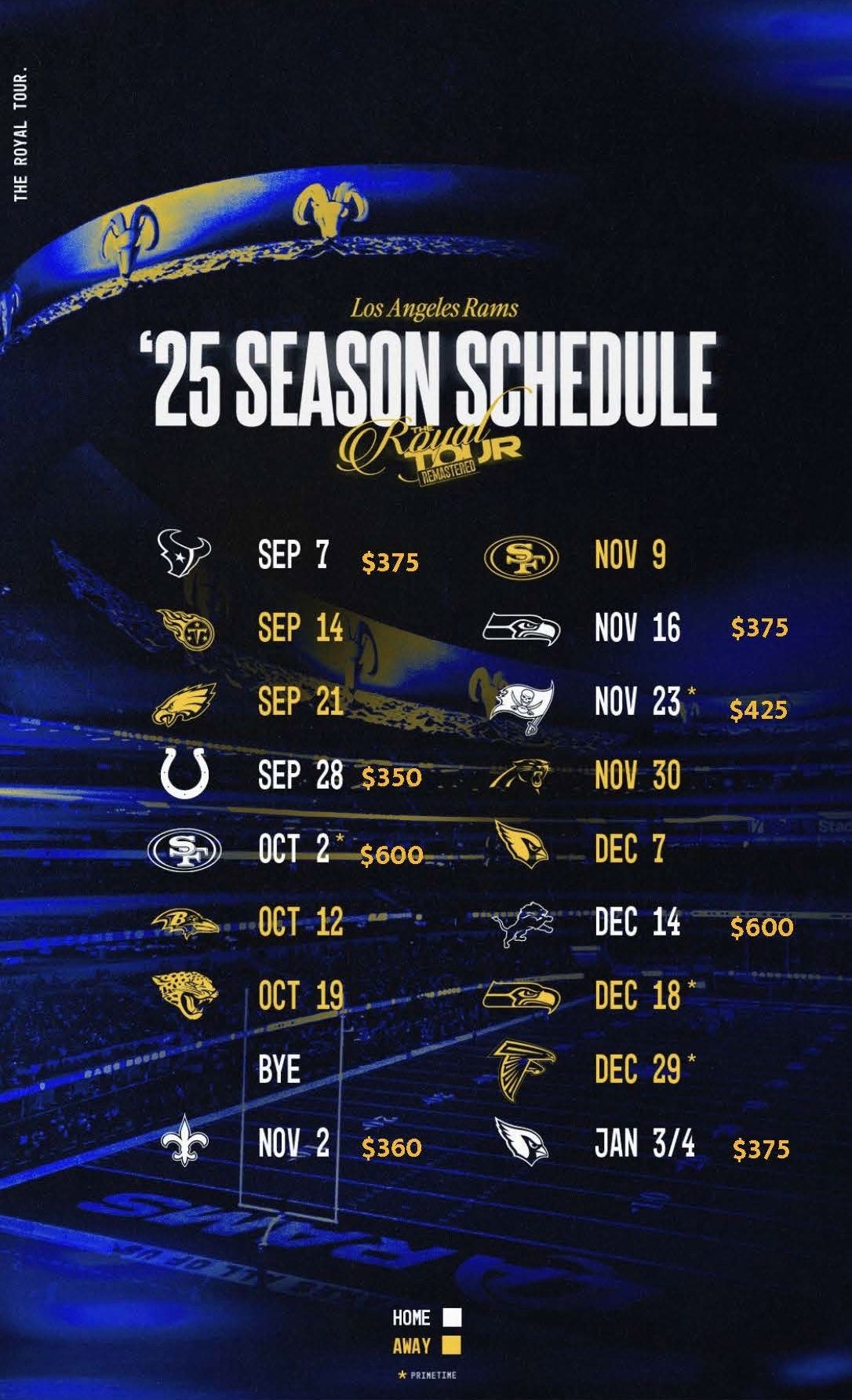 Rams Home Games 2025