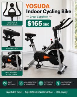 YOSUDA Indoor Cycling Bike – Great Condition – $150 OBO