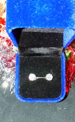 14k EVER SS-925-2CT VVSD MOISSANITE PUSH BACK STUD EARRINGS! PASSES THE DIAMOND TEST!! 