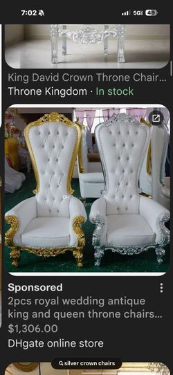 Throne Chairs R,e,n,t