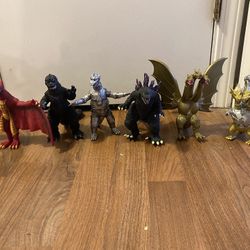 Bandai Godzilla lot Mechagodzilla ghidorah rodan 6.75" Toho Kaiju