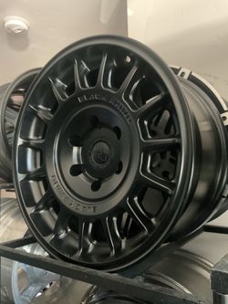 17x8.5 BLACK RHINO WHEELS 6 lug TOYOTA CHEVY GMC NISSAN