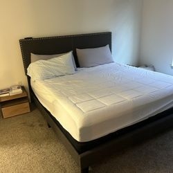 King Mattress And Bed Frame Within A Year New 