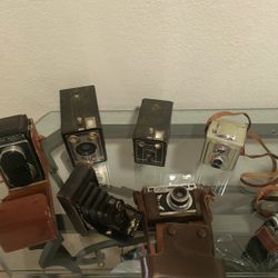 Set Of Old Cameras 