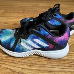 Adidas Girls Multicolor Tie Dye Lace Up Low Top Comfort Sneakers