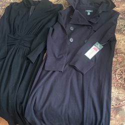 2 Ralph Lauren Black Dresses, size 6, And M.  New