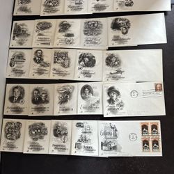 25 Vintage ArtCraft First Day Covers 1(contact info removed) US UN FDC Stamp Lot #1
