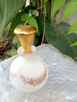 Frosted glass perfume bottles