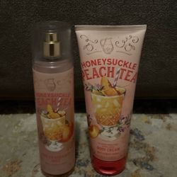bath and body works honeysuckle peach tea