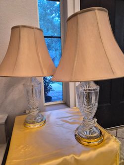 Vintage Crystal Glass Lamps