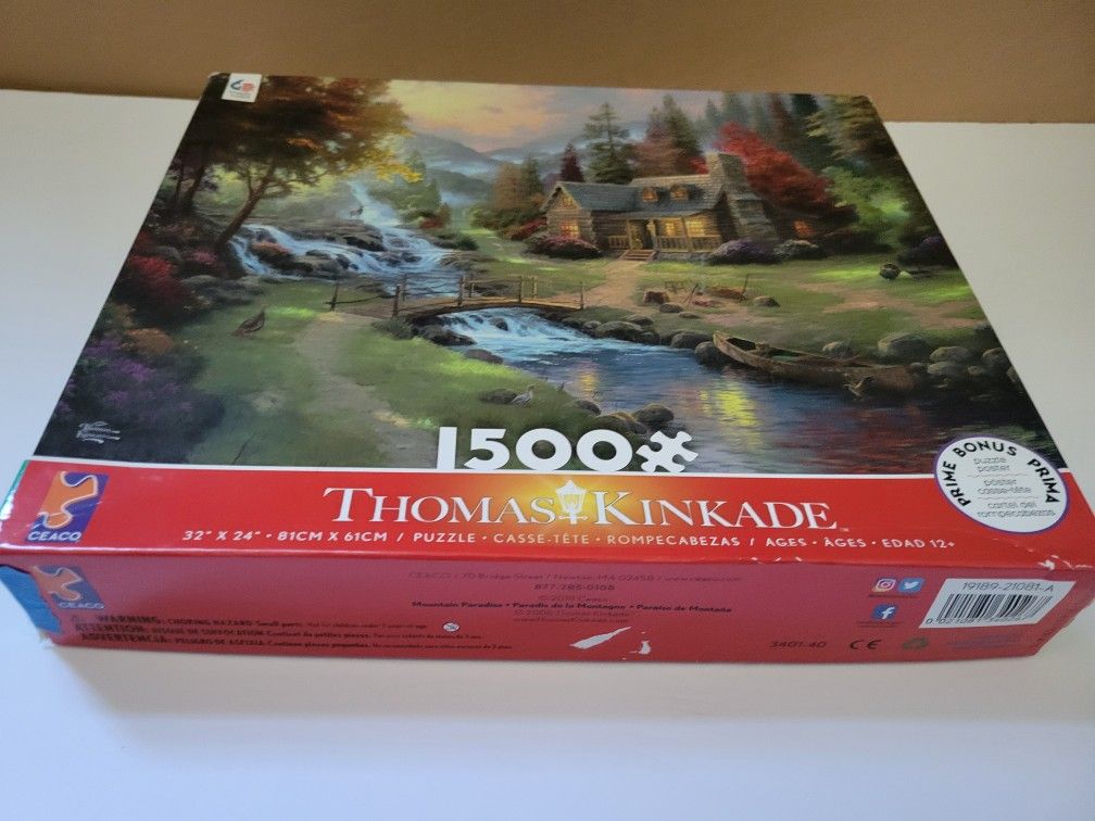 Beautiful Cabin Landscape 1500 Piece Puzzle