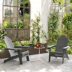 Foldable Adirondack Chairs with Cup Holders