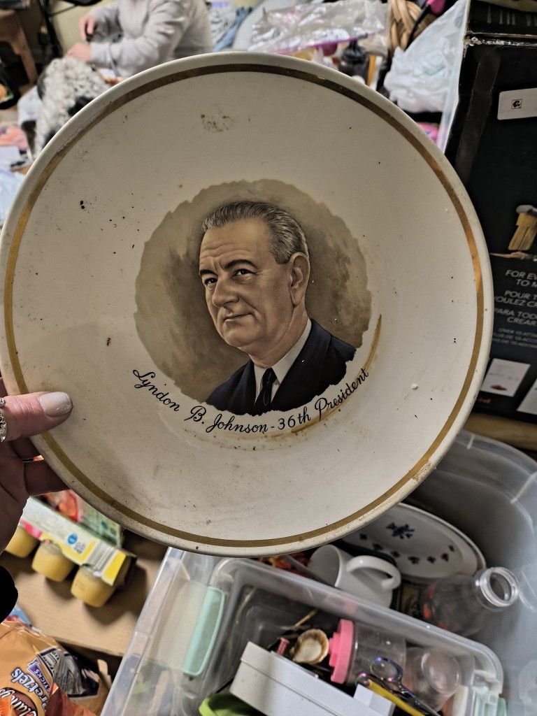 Vintage President Lyndon B Johnson Collector's Plate