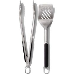 OXO Good Grips Grilling Tools, Tongs and Turner Set, Black