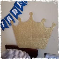 Large Gold Crown - on foam board
