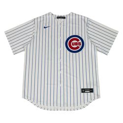 Nike Chicago Cubs Cody Bellinger Jersey Mens Large L Pinstripe White Home MLB