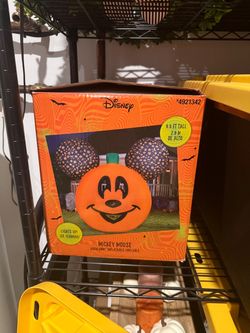 9.5’ pumpkin Mickey Mouse blow up