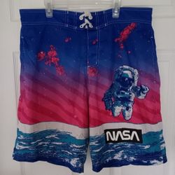 lot of 2 pairs of MENS LARGE swim trunk shorts $5 FIRM for both pairs!