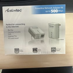 Actiontec Powerline Network Adapter Kit 500Mbps