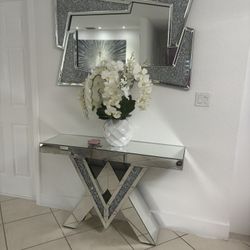 Console Table With Mirror 