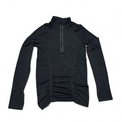 Athleta Jacket Womens Fastest Track Half Zip Ruched Lightweight