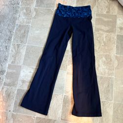 Navy Lululemon Flare Yoga Pants