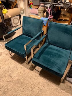 Velvet modern lounge chairs