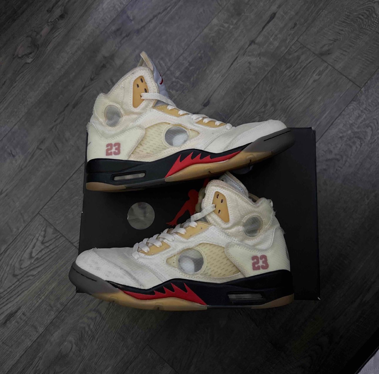 Jordan 5 off whites size 10 Amazon.com | Jordan Mens Air Jordan 5 Retro SP CT8480 001  main image 3