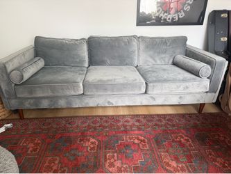Free Grey Velvet Couch