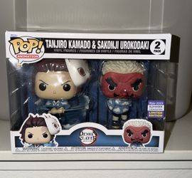 Demon Slayer Funko Pop Tanjiro Kamado & Sakonji Urokodaki (2023 Summer Convention Limited Edition) 2-Pack