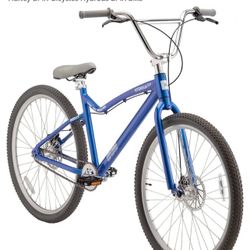 NIB Hurley Hydrous 27.5 inch Street BMX Bike, Metallic Blue