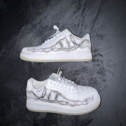 Nike Air Force 1 Skeleton Halloween Size 11 USED 