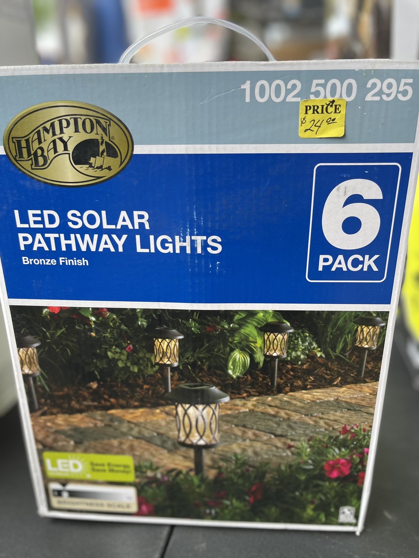 Hampton Bay Solar Bronze Outdoor Integrated LED 3000K 6-Lumens Landscape Pathway Light (6-Pack)