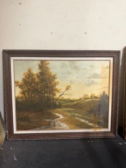 FREE Painting with wooden frame