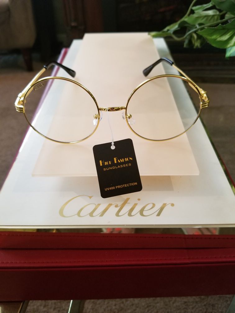 Cartier clear round glasses very classy