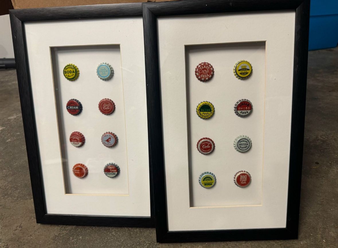 Cool Bottle Cap Framed Pictures